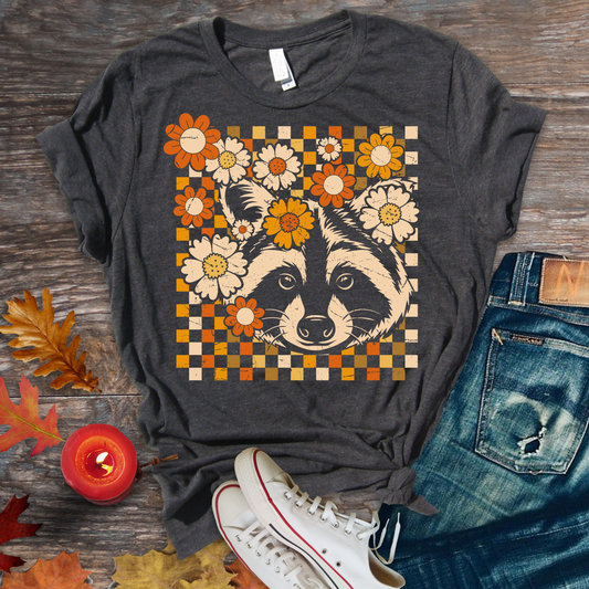 BOHO FLORAL RACCOON