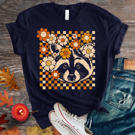 BOHO FLORAL RACCOON