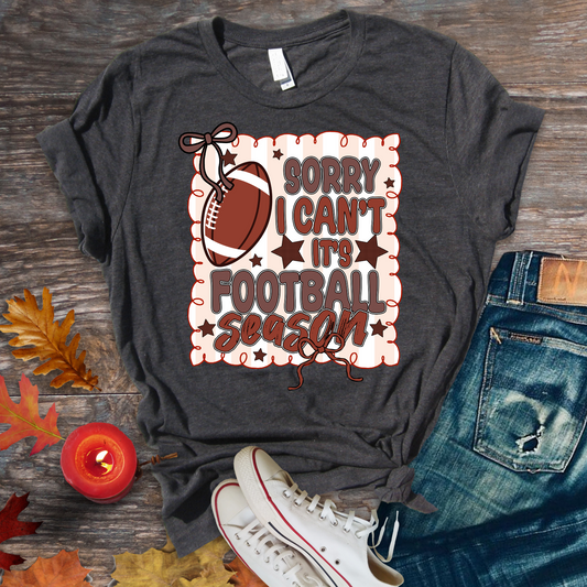 SORRY CAN'T, FOOTBALL SEASON