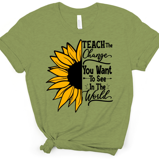 TEACH THE CHANGE SUNFLOWER
