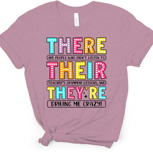 THERE, THEIR & THEY'RE