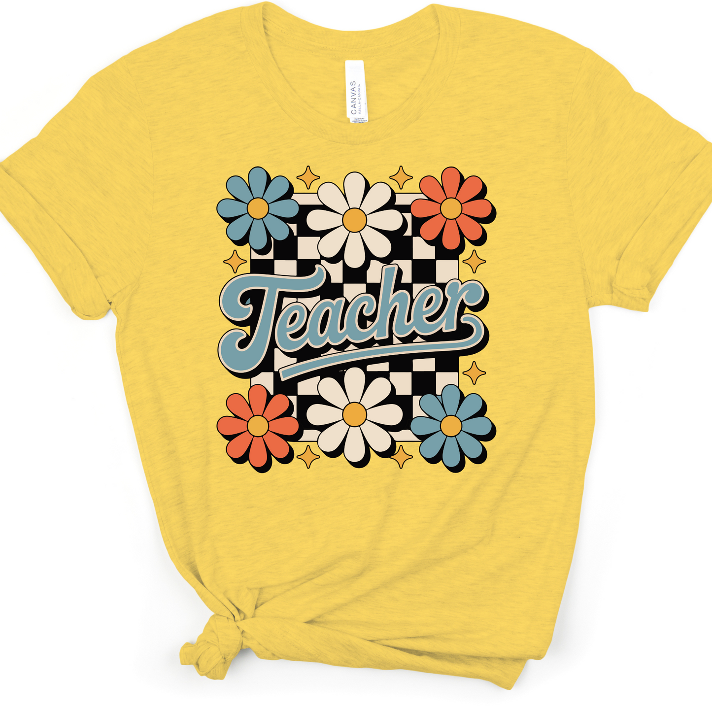 RETRO FLOWER TEACHER